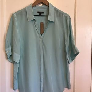 J Crew Reimagined Silk Shirt